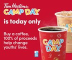 Tim Hortons Camp Day is TODAY! Buy a hot or iced coffee at Tims and 100% of the proceeds will be donated to Tims Camps to help underserved youth reach their full potential