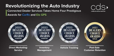 Connected Dealer Services wins 4 awards at the 2023 Dealer's Choice Awards