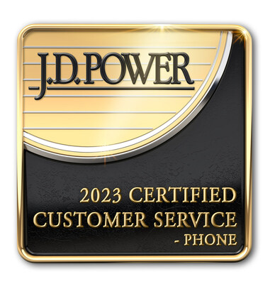 J.D. Power 2023 Certified Customer Service - Phone award