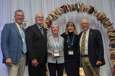 (Left to Right) Ned Handy, Joseph and Meredith MarcAurele, Polly Handy, and John Wolf at the San Miguel School’s 30th Anniversary Celebration.
