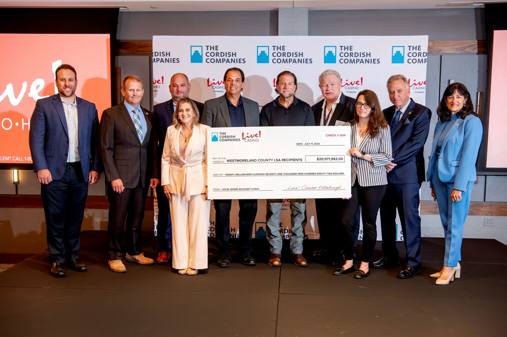 THE CORDISH COMPANIES, LIVE! CASINO AND LOCAL LEADERS HIGHLIGHT THE NEARLY $21 MILLION AWARDED TO WESTMORELAND MUNICIPALITIES AND ORGANIZATIONS AS PART OF THE LOCAL SHARE FUNDS - Vimarsana News
