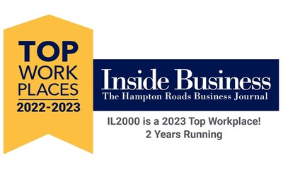 IL2000 Top Workplaces 2023 badge