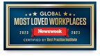 Ansys Named to Newsweek's List of the Top 100 Global Most Loved Workplaces for 2023