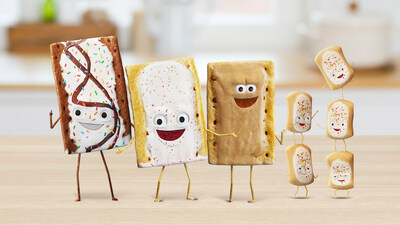 Pop-Tarts® characters include Frosted Strawberry, Brown Sugar Cinnamon, Hot Fudge Sundae, and a squad of five Bites (Photo Credit: Kellogg Company)