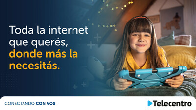 Telecentro Selects Airties for Smart Wi-Fi Deployment Across Argentina. Image translation: "All the Internet you want, where you need it most."