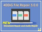 4DDiG File Repair 3.0.0 Launches: Introducing Document Repair and Audio Repair