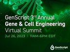 GenScript to Host Third Annual Gene &amp; Cell Engineering Virtual Summit