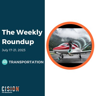 PR Newswire Weekly Transportation Press Release Roundup, July 17-21, 2023. Photo provided by Cirrus Aircraft. https://prn.to/46ZnFXW