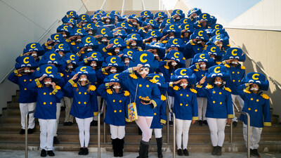 60 cosplaying Crunchmates made a big splash with the debut of the Cap'n Crunch's new four-striped uniform.