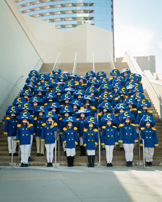 60 cosplaying Crunchmates made a big splash with the debut of the Cap'n Crunch's new four-striped uniform.