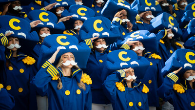 60 cosplaying Crunchmates made a big splash with the debut of the Cap'n Crunch's new four-striped uniform.