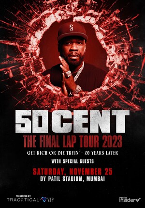 Tracktical Concerts and Paytm Insider Announce Ticket Sales for 50 Cent's Mumbai Concert