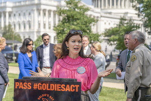 "Scandal" Actor Bellamy Young Joins Members of Congress and the ASPCA on Capitol Hill to Rally Support for Goldie's Act to Protect Dogs in Puppy Mills