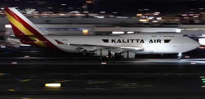 Kalitta Air began service in November 2000 with three Boeing 747 aircraft but currently flies some 29 planes, comprised of 777 freighters and B747-400 freighters with 12 more economical 777s arriving by the end of 2024.