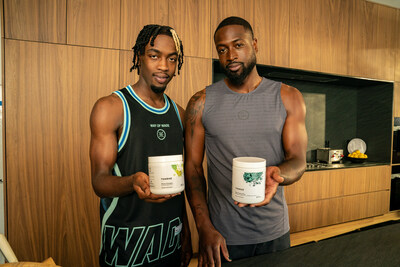 Dwyane Wade and Zaire Wade with Thorne Daily Greens Plus and Amino Complex