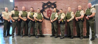 Proud deputies of Ventura County Sheriff's Civil Unit showing off their newly donated plate carriers from Condor Outdoor's Back the Blue initiative.