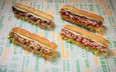 Subway’s new Deli Heroes line-up, featuring freshly sliced meats