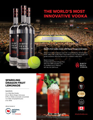 Dirty Devil Vodka® named Official Vodka of the 2023 National Bank Open presented by Rogers