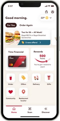 The Tims Credit Card is available NOW, offering quicker ways to earn more free Tim Hortons coffee, beverages and food (CNW Group/Tim Hortons)