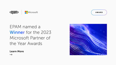 EPAM Named a Winner for the 2023 Microsoft Partner of the Year Awards
