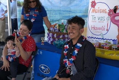 Capitol Subaru (San Jose, CA) and Make-A-Wish® Greater Bay Area hosted a Hawaiian-themed celebration to surprise Hayward resident Moises with the granting of his wish.