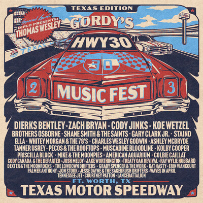 Gordy's Hwy 30 Music Fest has confirmed its full lineup for its inaugural Fort Worth event Oct. 19-22 with major headliners including Dierks Bentley, Zach Bryan, Cody Jinks, and Koe Wetzel.