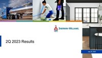 The Sherwin-Williams Company Reports 2023 Second Quarter Financial Results