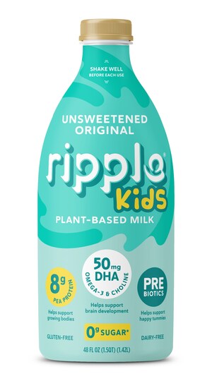 Ripple Foods Builds on Success of Ripple Kids <em>Plant-Based</em> Milk with NEW Unsweetened Version