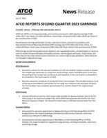 ATCO REPORTS SECOND QUARTER 2023 EARNINGS
