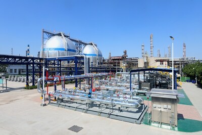 Le premier projet de CCUS d'un million de tonnes en Chine -- Pipeline de transport de dioxyde de carbone du projet de démonstration de CCUS du champ pétrolifère Qilu Petrochemical-Shengli (PRNewsfoto/SINOPEC)