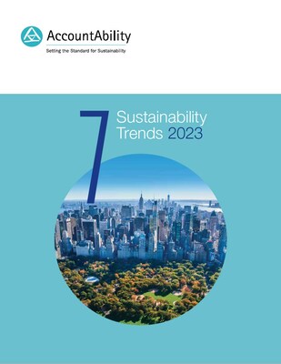 AccountAbility 7 Sustainability Trends 2023 Report - Shaping the Global Business Agenda. (CNW Group/AccountAbility)