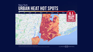 Analysis of urban heat islands identifies neighborhoods that expose 41 million residents to significantly higher temperatures