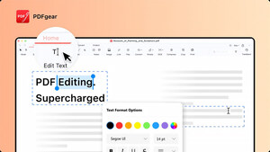 PDFgear, Bringing a Completely-Free PDF Text Editing Feature