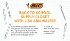 BIC® AND ACTRESS LISA ANN WALTER HOST POP-UP SCHOOL SUPPLY CLOSET TO SUPPORT TEACHERS