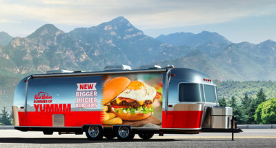 Red Robin is hitting the road to spread the word about its new bigger, juicier burgers through family-friendly experiences with games, sampling and more.