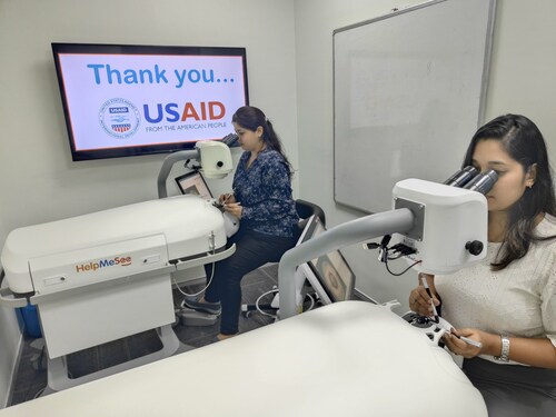 HelpMeSee and USAID: a partnership focused on restoring the gift of sight for people blind or visually impaired due to cataract. HelpMeSee and USAID: a partnership focused on restoring the gift of sight for people blind or visually impaired due to cataract.