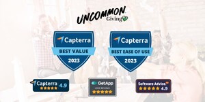 Capterra Recognizes Uncommon Giving for Best Ease of Use and Best Value in Employee Engagement Software