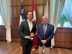 THE HONOURABLE J. MICHEL DOYON PRESENTED THE LIEUTENANT-GOVERNOR'S MEDAL FOR EXCEPTIONAL MERIT TO MR. JONATHAN MARCHESSAULT