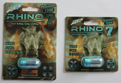 Rhino 7 Platinum 5000 (large and small packaging) (CNW Group/Health Canada)