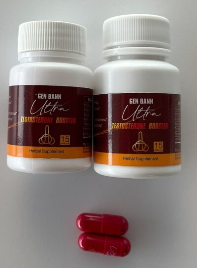 Gen Bann Ultra, Testosterone Booster (capsule rouge) (Groupe CNW/Santé Canada)
