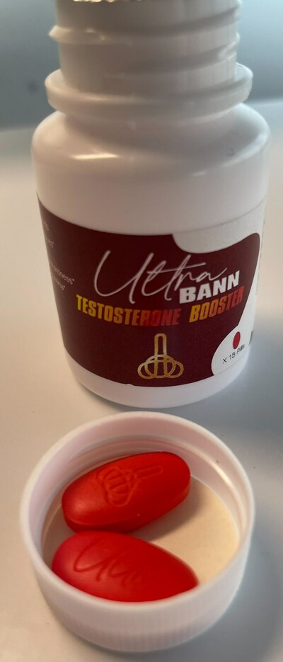 Gen Bann Ultra, Testosterone Booster (comprimé rouge) (Groupe CNW/Santé Canada)