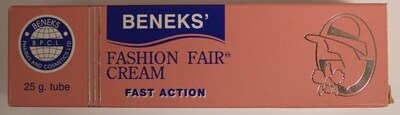 Beneks’ Fashion Fair Cream (Traitement des affections cutanées) (Groupe CNW/Santé Canada)
