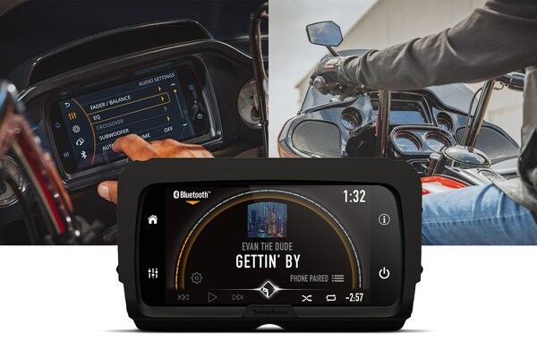 New Direct Fit Radio for 2014+ Harley-Davidson® Motorcycles by
Rockford Fosgate®