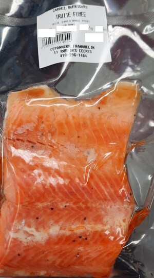 Avis de ne pas consommer de truite et de saumon fumés vendus par l'entreprise Dépanneur Franquelin inc.