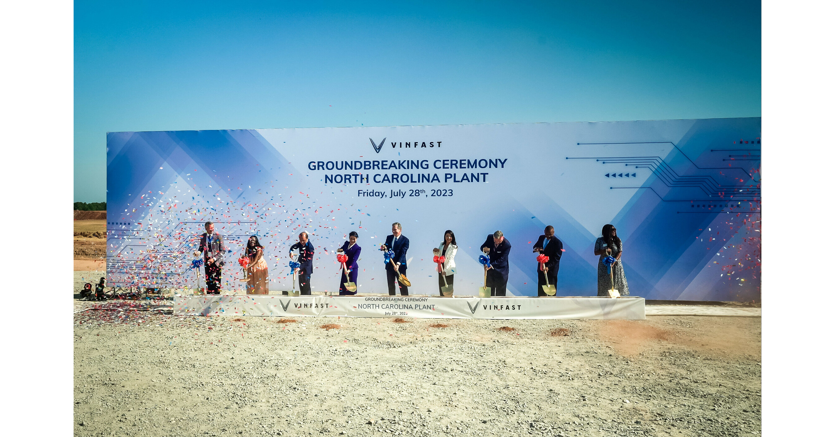 VINFAST BREAKS GROUND AT NORTH CAROLINA ELECTRIC VEHICLE FACILITY