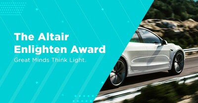 The Altair Enlighten Award honors the greatest sustainability and lightweighting advancements that successfully reduce carbon footprint, mitigate water and energy consumption, and leverage material reuse and recycling efforts.