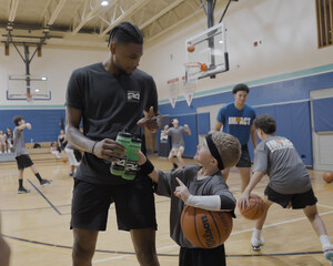 San Antonio Guard Blake Wesley and Veteran Pro Basketball Trainer Joe Abunassar Host Youth Basketball Clinic in San Antonio