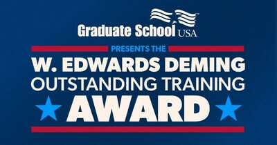 Submissions are now open for Graduate School USA's 26th Annual W. Edwards Deming Outstanding Training Award. The coveted award recognizes excellence in process improvements and quality management. Federal, State & Local government agencies and armed services can apply until August 25, 2023.