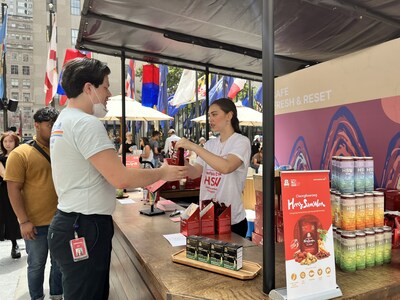 Expanding Global Presence: Korea Ginseng Corp. Leads in Guerrilla Marketing From New York Times Square and Rockefeller Center to LA Street Fair, Taking the Lead in Capturing the U.S. Herbal Market