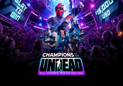 Champions of the Undead. Kill Zombies, Win $15,000 USD. (PRNewsfoto/Zero Latency VR)